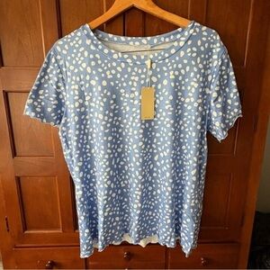 Blue and White Patterned pajamas‎